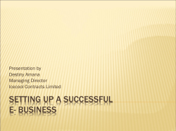 Setting up a Successful E