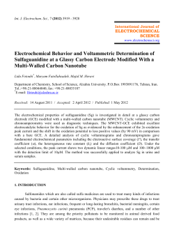 Electrochemical Behavior and Voltammetric Determination of