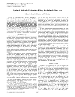 Optimal Attitude Estimation Using Set