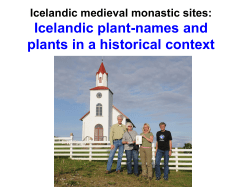 Medieval Icelandic plant-names and plants in a European