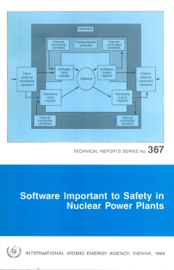 Software Important to Safety in Nuclear Power Plants