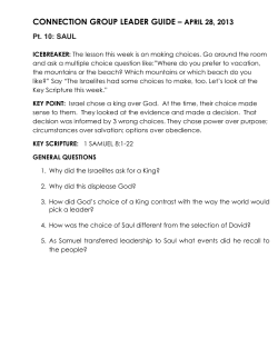 Hannah`s promise to God