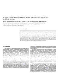 A Novel Method for Evaluating the Release of Fermentable Sugars