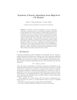 Synthesis of Search Algorithms from High