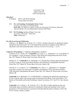 Curriculum Vitae - Wayne State University