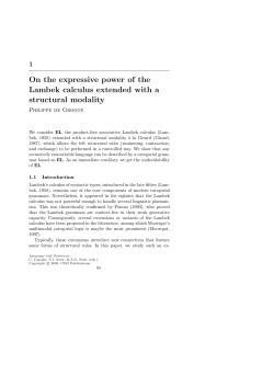 On the expressive power of the Lambek calculus extended with a