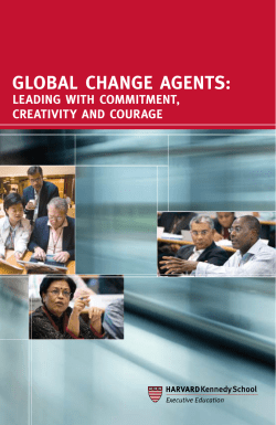 Global ChanGe aGents - Harvard Kennedy School | Executive