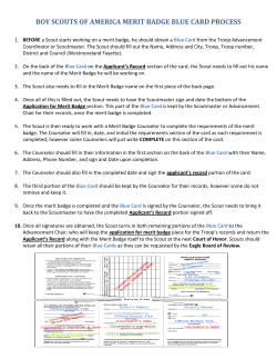 boy scouts of america merit badge blue card process
