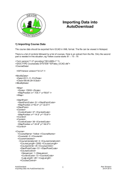 Importing Data into AutoDownload