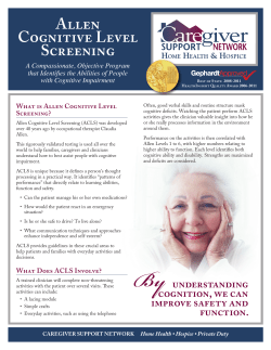 Allen Cognitive Level Screening