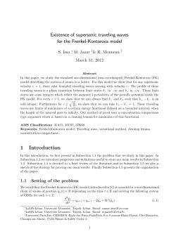 Existence of supersonic traveling waves for the Frenkel