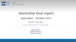 Internship final report