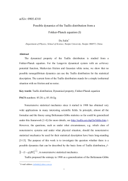 Possible dynamics of Tsallis distribution from Fokker-Planck