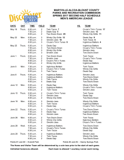 maryville-alcoa-blount county parks and recreation commission