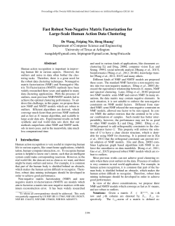 Fast Robust Non-Negative Matrix Factorization for Large