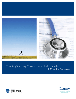 Covering Smoking Cessation as a Health Benefit: