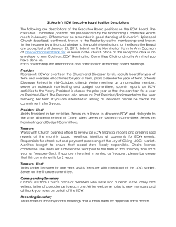St. Martin`s ECW Executive Board Position Descriptions The