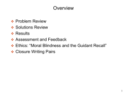 Summary Lecture - IEEE Real World Engineering Projects