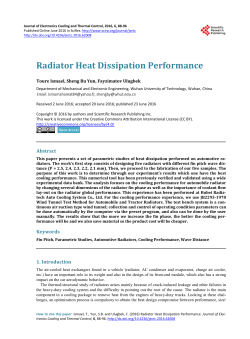 Radiator Heat Dissipation Performance