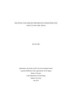 Human Performance Laboratories &ndash; Questionnaire