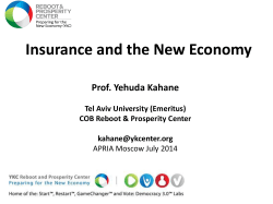 Insurance and the new economy