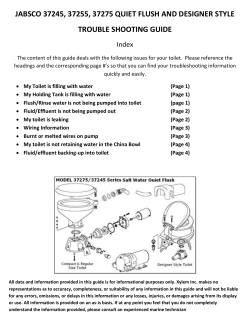 37245 Series Electric Head Troubleshooting Guide