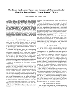 Cue-Based Equivalence Classes and Incremental Discrimination for