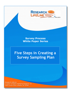 Five Steps in Creating a Survey Sampling Plan
