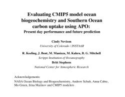 Evaluating CMIP5 ocean biogeochemistry and Southern