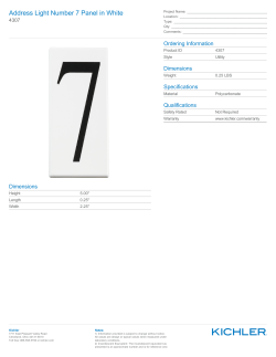 Address Light Number 7 Panel in White
