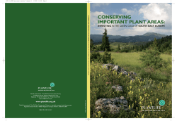 CONSERVING IMPORTANT PLANT AREAS: