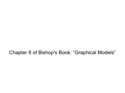Chapter 8 of Bishop`s Book: &ldquo;Graphical Models&rdquo;