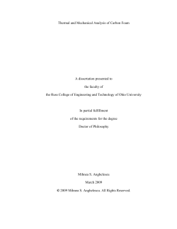 Thermal and Mechanical Analysis of Carbon Foam