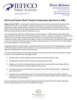 Compensation Agreement Reached in Jeffco