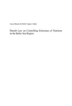 Danish Law on Controlling Emissions of