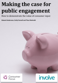 Making the Case for Public Engagement