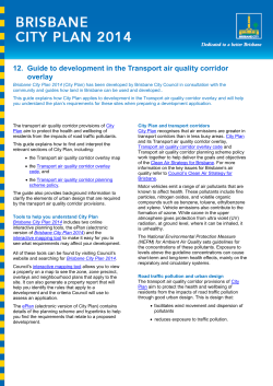 12. Guide to development in the Transport air quality corridor overlay