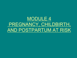 module 4 part 1c pregestational risks infections hiv in pregnancy