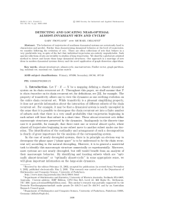 DETECTING AND LOCATING NEAR