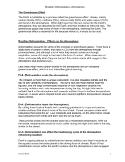 Deforestion on Atmosph