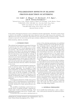 polarization effects in elastic proton