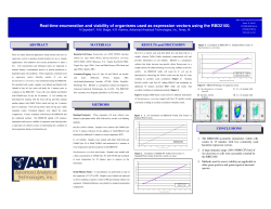 Real-time enumeration and viability of organisms used as