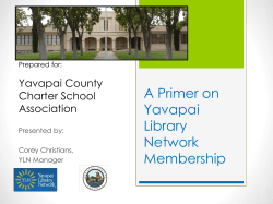 Yavapai County Charter School Association Presentation