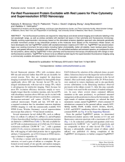 Far-Red Fluorescent Protein Excitable with Red Lasers for Flow