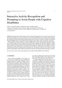 Interactive Activity Recognition and Prompting to