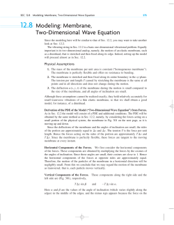 12.8 Modeling: Membrane, Two