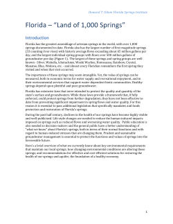 Nitrate Nitrogen in Springs