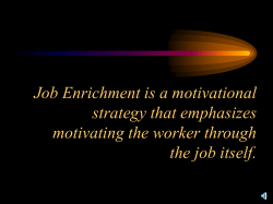JOB ENRICHMENT