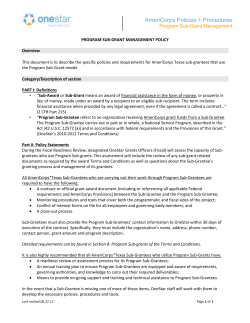 Program-Sub-Grant-Management-Policy