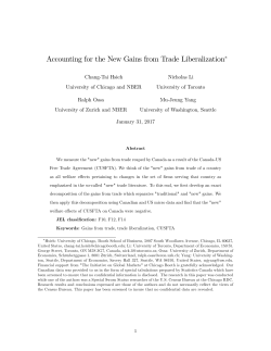 Accounting for the New Gains from Trade Liberalization!